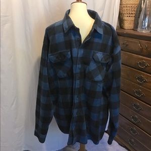 Fleece shirt jacket
